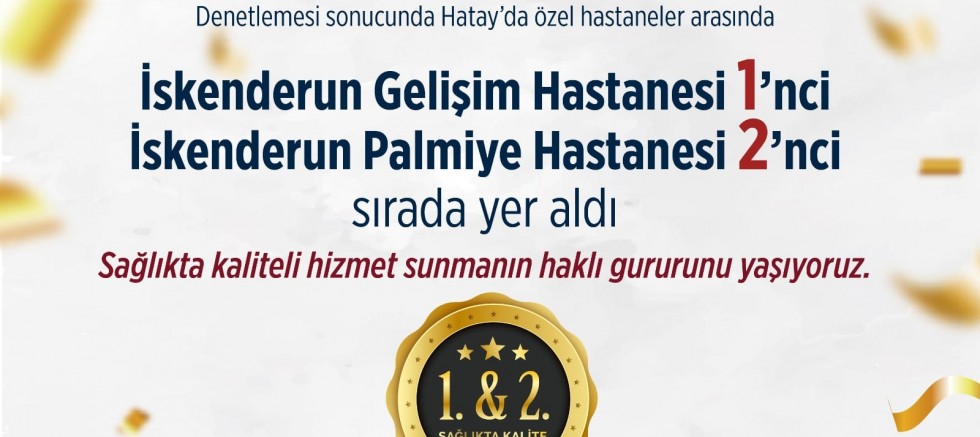 SAĞLIKTA GELİŞMEYE DEVAM!