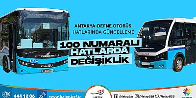 ANTAKYA-DEFNE OTOBÜS HATLARINDA GÜNCELLEME