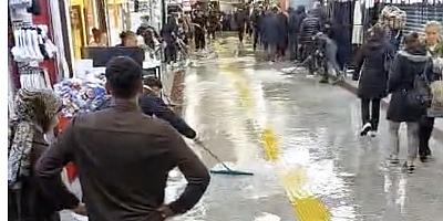 Pendik, Marmaray altgeçitte yağmur çilesi