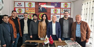 VAYİSOĞLU’NDAN HATAY AKTİF GAZETECİLER VEMİYETİNE NEZAKET ZİYARETİ